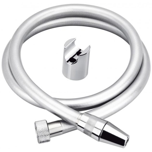 Flexible de toilette argent Bizerte 1M