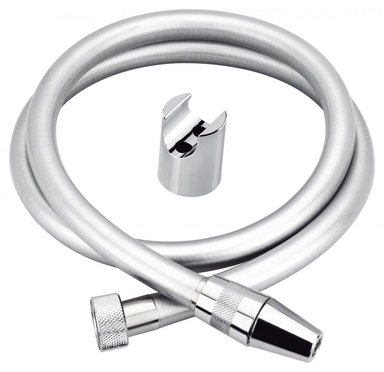 Flexible de toilette argent Bizerte 1M