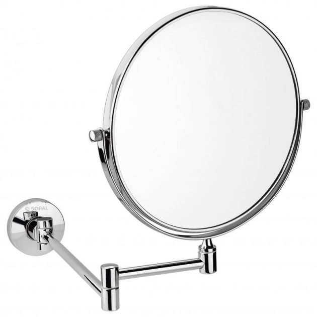 Miroir grossissant mural double face